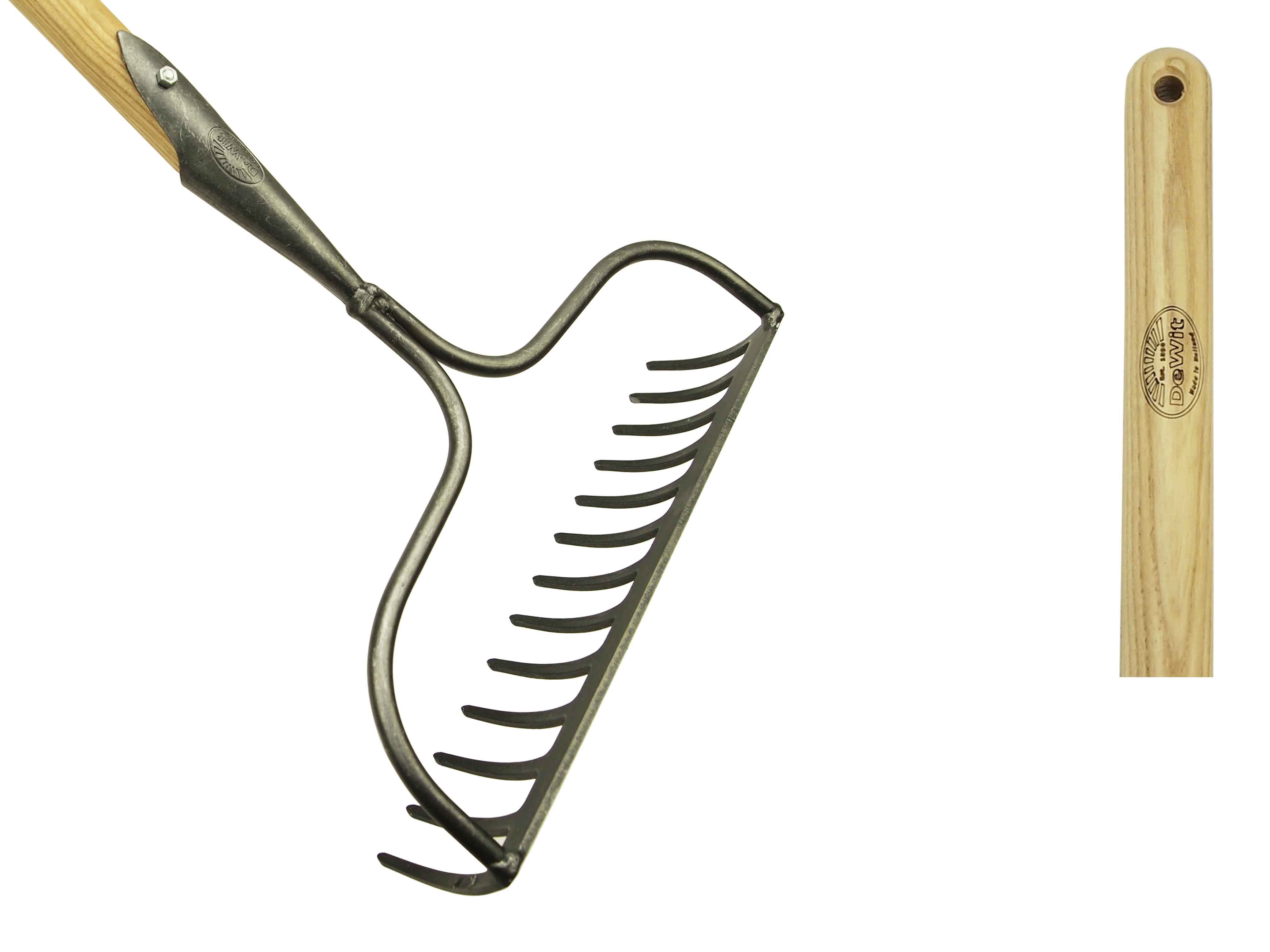 Bow tine rake with 140mm handle